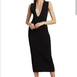 NWT Gauge81 Casar Plunge Neck Ribbed Knit Dress